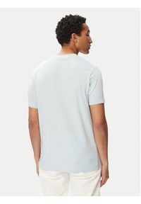 Karl Lagerfeld - KARL LAGERFELD T-Shirt 755780 563235 Niebieski jasny Regular Fit. Typ kołnierza: dekolt w karo. Kolor: niebieski. Materiał: bawełna #3