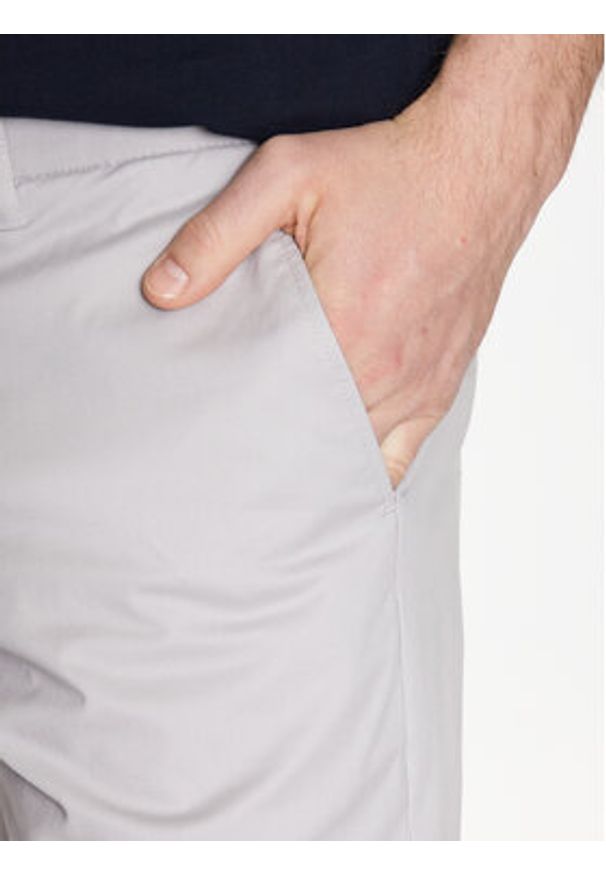 TOMMY HILFIGER - Tommy Hilfiger Szorty materiałowe Brooklyn 1985 MW0MW23563 Szary Regular Fit. Kolor: szary. Materiał: bawełna