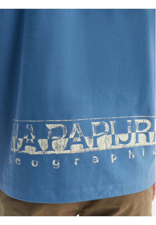 Napapijri Polo E-Reflect NP0A4H4B Écru Relaxed Fit. Typ kołnierza: polo. Materiał: bawełna