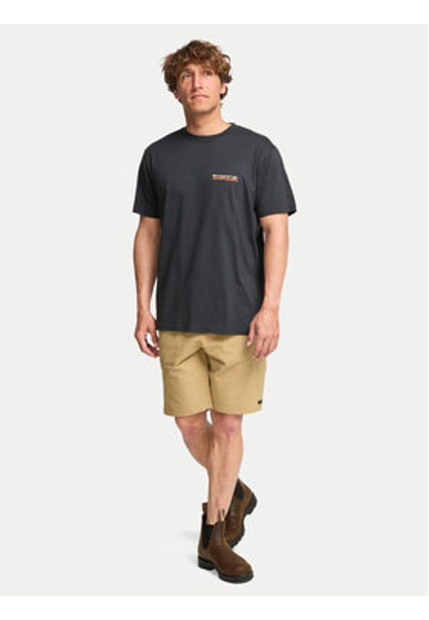 Billabong T-Shirt Tidal Research EBYZT00386 Granatowy Regular Fit. Kolor: niebieski. Materiał: bawełna