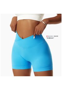 Intica - Szorty sportowe z wysokim stanem odprowadzające wilgoć Rezzan. Stan: podwyższony. Kolor: różowy. Materiał: tkanina, materiał. Sport: fitness #11