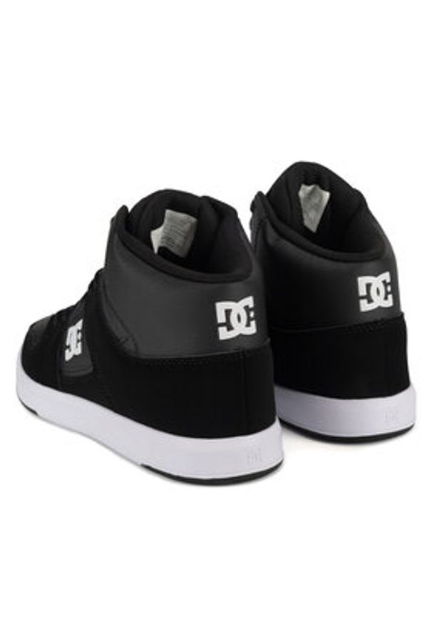 DC Sneakersy CURE HI TOP ADYS400072-BKW Czarny. Kolor: czarny. Materiał: skóra