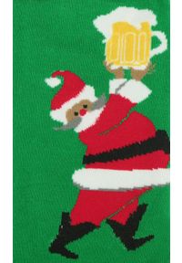 Świąteczne Skarpetki - Alties - Mikołaj z Kuflem Piwa. Kolor: wielokolorowy. Materiał: poliester, bawełna, elastan #2