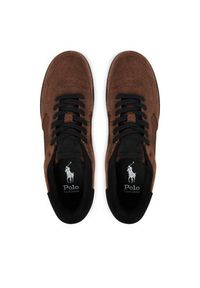 Polo Ralph Lauren Sneakersy Masters Court 809913423003 Brązowy. Kolor: brązowy. Materiał: zamsz, skóra #5