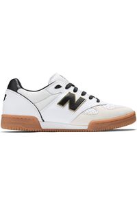 Buty męskie New Balance Numeric NM600WTA – białe. Kolor: biały. Materiał: guma, zamsz, dresówka, materiał. Szerokość cholewki: normalna. Sport: skateboard, fitness, bieganie