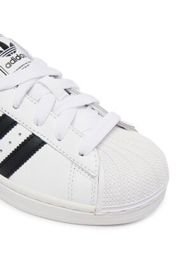 Adidas - adidas Sneakersy Superstar II J JH9976 Biały. Kolor: biały. Materiał: skóra. Model: Adidas Superstar