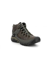 keen - Buty trekkingowe męskie Keen Targhee Iii Mid WP. Wysokość cholewki: za kostkę. Zapięcie: sznurówki. Kolor: zielony, wielokolorowy, brązowy. Materiał: tkanina, materiał, skóra, syntetyk. Szerokość cholewki: normalna