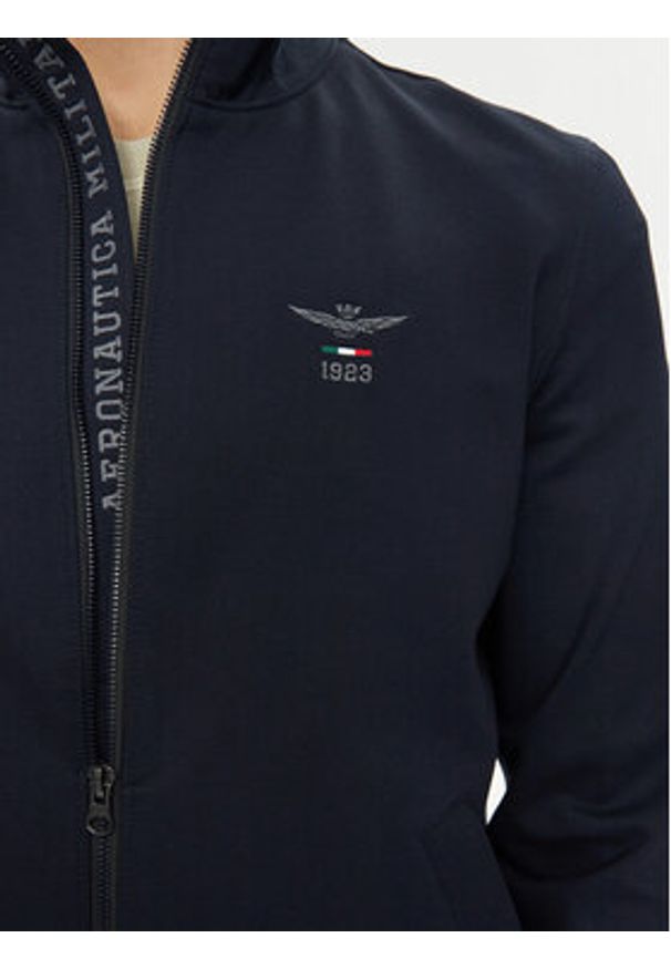 Aeronautica Militare Bluza 242FE1925F559 Granatowy Regular Fit. Kolor: niebieski. Materiał: wiskoza, syntetyk