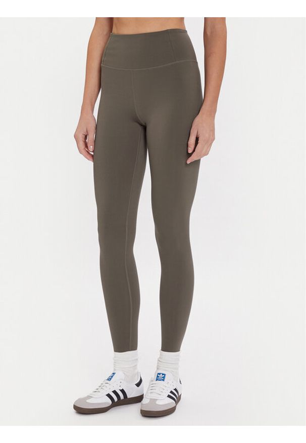 GIRLFRIEND COLLECTIVE - Girlfriend Collective Legginsy Float 4021 Beżowy Slim Fit. Kolor: beżowy. Materiał: syntetyk