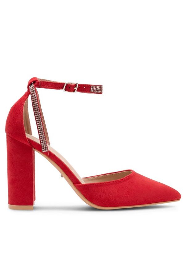 DeeZee Czółenka LISA KL-HT4587-21 Czerwony. Kolor: czerwony. Materiał: materiał