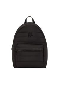 Karl Lagerfeld - KARL LAGERFELD Czarny plecak męski na laptopa z monogramem. Kolor: czarny. Styl: casual, elegancki #5