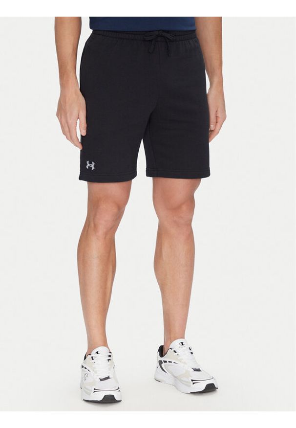 Under Armour Szorty sportowe Rival 1379779 Czarny Regular Fit. Kolor: czarny. Materiał: bawełna. Styl: sportowy