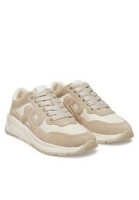 BOSS Sneakersy Skylar Runn 50541600 Beżowy. Kolor: beżowy. Materiał: zamsz, skóra
