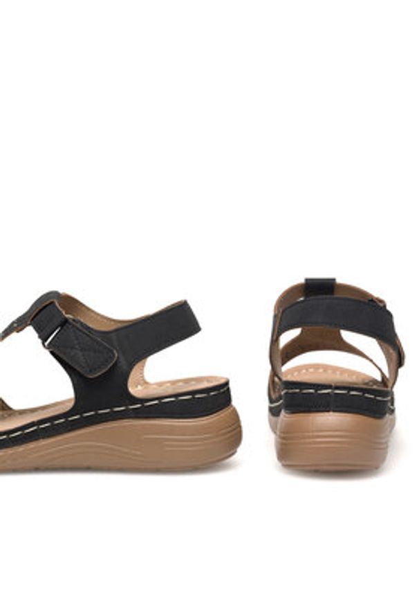 Clara Barson Sandały WYL05010-15 Czarny. Kolor: czarny. Materiał: syntetyk, skóra