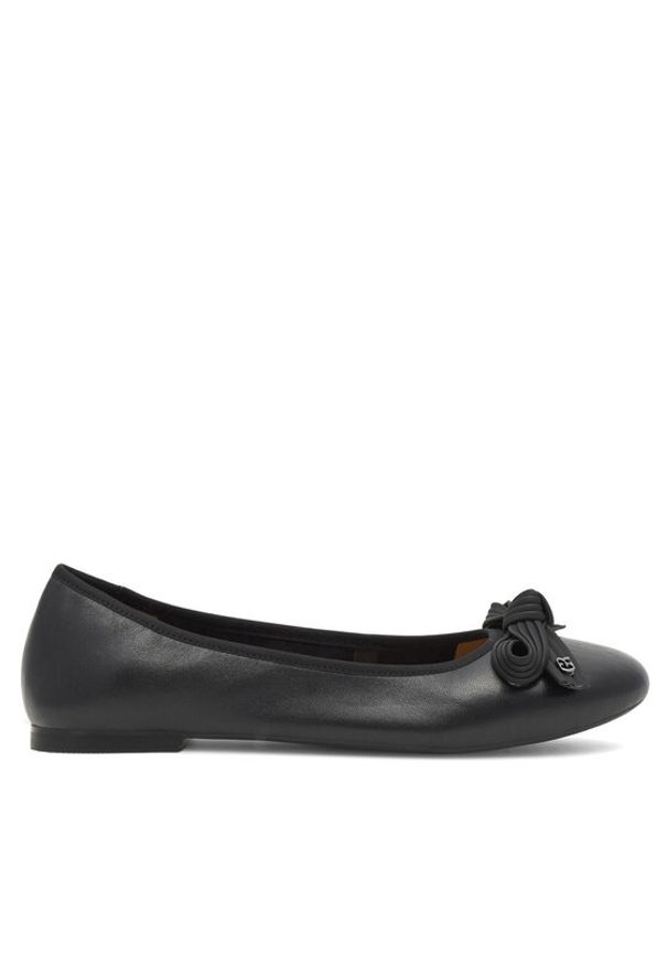 Gino Rossi Baleriny COZY-HS001-1-2 Czarny. Kolor: czarny. Materiał: skóra
