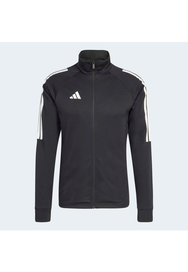 Adidas - Bluza piłkarska treningowa ADIDAS Sereno 26. Kolor: czarny. Materiał: dresówka. Technologia: ClimaCool (Adidas). Sport: piłka nożna