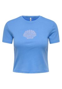 only - ONLY T-Shirt Kira 15346419 Niebieski Regular Fit. Kolor: niebieski. Materiał: bawełna #1