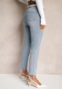 Renee - Jasnoniebieskie Jeansy High Waist Regular Fit Felindor. Okazja: na co dzień. Stan: podwyższony. Kolor: niebieski. Styl: klasyczny, elegancki, sportowy, casual #4