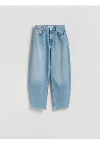 Reserved - Jeansy barrel leg - niebieski. Kolor: niebieski #1
