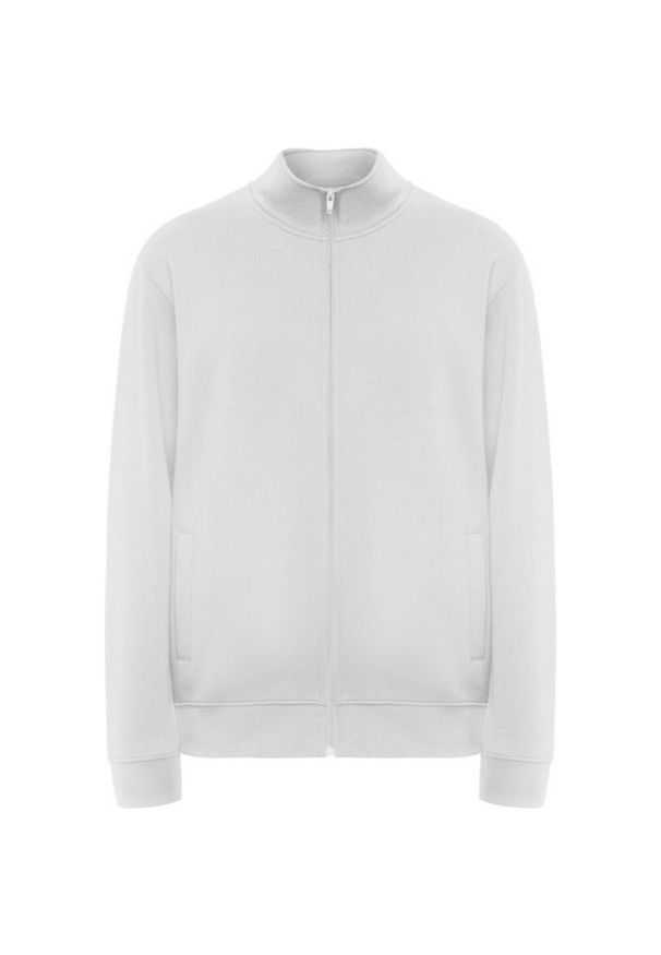 ROLY - Bluza Unisex Dla Dorosłych Ulan Z Pełnym Zamkiem Błyskawicznym. Kolor: biały