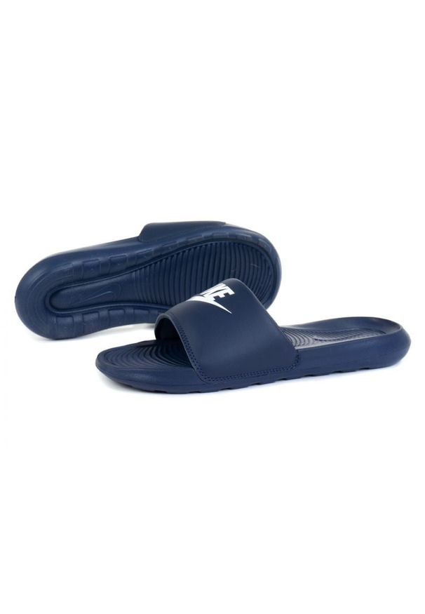 Buty Nike Victori One Slide M CN9675-401 niebieskie. Okazja: na plażę. Kolor: niebieski. Materiał: syntetyk, guma