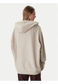 Adidas - adidas Bluza Essentials KC9144 Beżowy Oversize. Kolor: beżowy. Materiał: bawełna #5