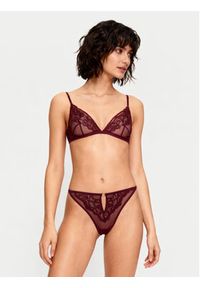Hunkemöller Stringi 302380 Bordowy. Kolor: czerwony. Materiał: syntetyk #5