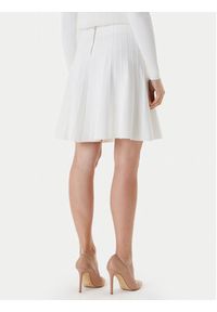 Guess Spódnica mini W5YD65 Z0130 Biały Regular Fit. Kolor: biały. Materiał: wiskoza