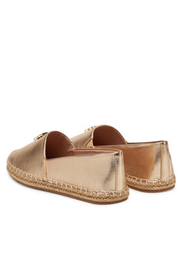 TOMMY HILFIGER - Tommy Hilfiger Espadryle FW0FW08652 Złoty. Kolor: złoty. Materiał: skóra