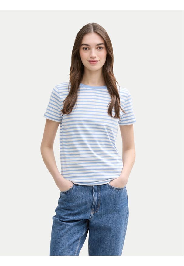 Tom Tailor Denim T-Shirt 1035867 Niebieski Boxy Fit. Kolor: niebieski. Materiał: bawełna