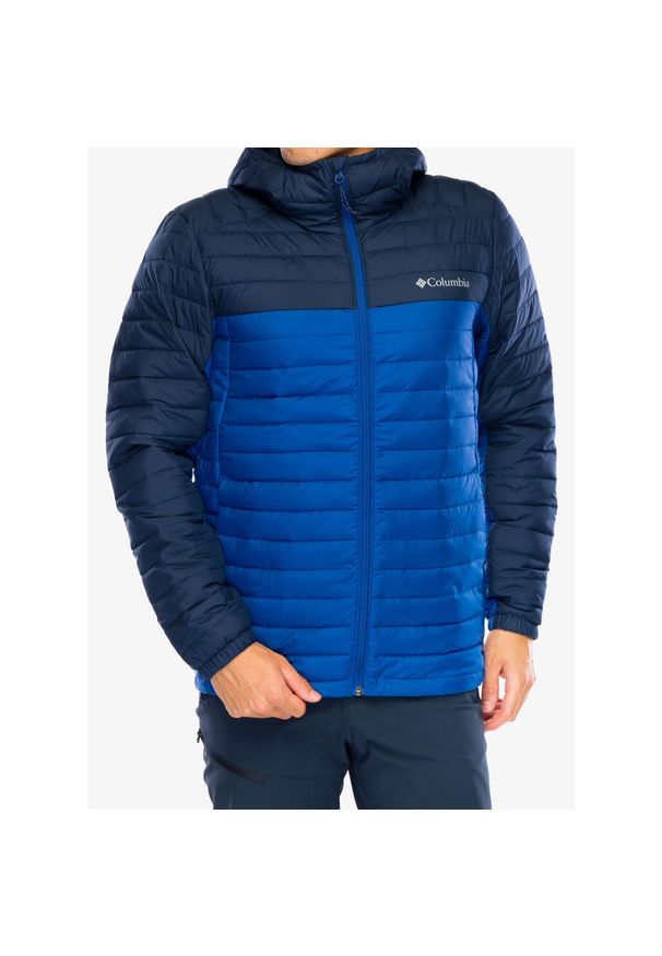 columbia - Kurtka ocieplana męska Columbia Silver Falls II Hooded Jacket. Kolor: niebieski. Sport: turystyka piesza