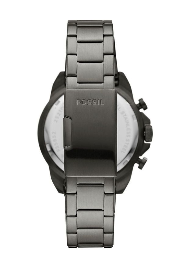 Fossil Zegarek męski kolor czarny. Kolor: czarny. Materiał: materiał