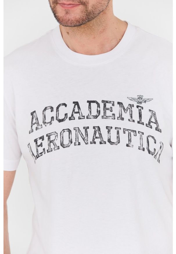 Aeronautica Militare - AERONAUTICA MILITARE Biały t-shirt M.C.. Kolor: biały