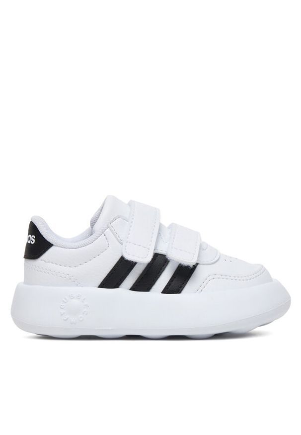 Adidas - adidas Sneakersy Breaknet 3.0 JS3680 Biały. Kolor: biały. Materiał: skóra