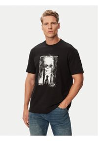 Karl Lagerfeld Jeans T-Shirt B3M17006 Czarny Regular Fit. Kolor: czarny. Materiał: bawełna #1