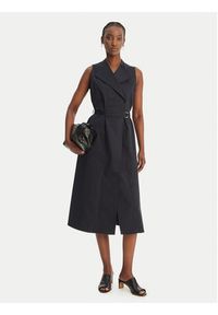 BOSS Sukienka codzienna Dimosa2 50557446 Granatowy Regular Fit. Okazja: na co dzień. Kolor: niebieski. Materiał: bawełna. Typ sukienki: proste. Styl: casual #2