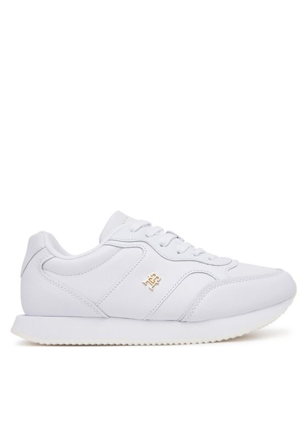 TOMMY HILFIGER - Tommy Hilfiger Sneakersy Runner FW0FW08696 Biały. Kolor: biały. Materiał: skóra