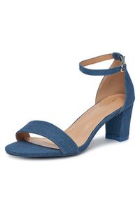DeeZee Sandały F-DBQ-93824 Niebieski. Kolor: niebieski. Materiał: materiał #3