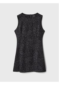 Desigual Sukienka codzienna Meysins 22WWVW28 Szary Slim Fit. Okazja: na co dzień. Kolor: szary. Materiał: wiskoza. Typ sukienki: proste. Styl: casual