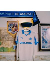 Koszulka piłkarska Puma Olympique de Marseille 25/26 domowa. Materiał: materiał. Sport: piłka nożna