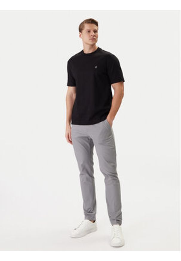 BOSS T-Shirt 50555844 Czarny Regular Fit. Kolor: czarny. Materiał: bawełna