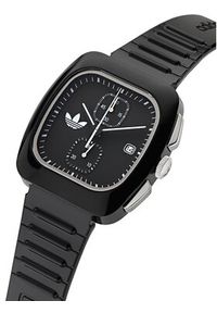 Adidas - adidas Zegarek Retro Wave Two Chrono AOSY24533 Czarny. Kolor: czarny. Styl: retro #3
