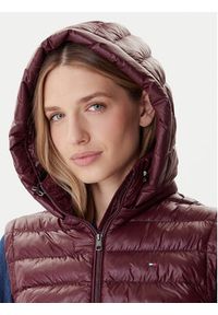 TOMMY HILFIGER - Tommy Hilfiger Bezrękawnik WW0WW47352 Bordowy Slim Fit. Kolor: czerwony. Materiał: syntetyk. Długość rękawa: bez rękawów #4