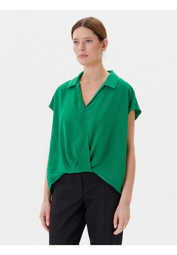 Calvin Klein Bluzka LV044C199G Zielony Regular Fit. Kolor: zielony. Materiał: syntetyk
