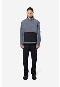 Rains bluza Fleece High Neck 1850 kolor szary wzorzysta 1850.HEATHERGREY. Kolor: szary. Materiał: polar #5