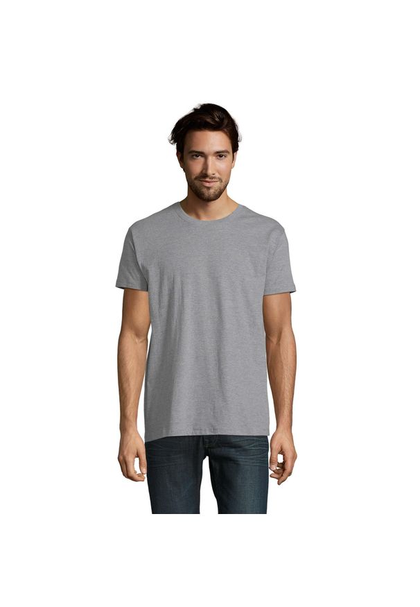 SOL'S - Koszulka Imperialna Unisex Dla Dorosłych. Kolor: szary. Sport: turystyka piesza