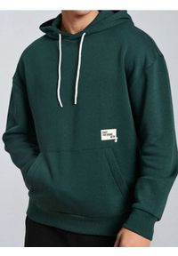 Sinsay - Bluza hoodie - zielony. Kolor: zielony #1