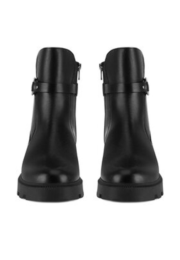 Lasocki Botki ARC-DOMINA-04 Czarny. Kolor: czarny. Materiał: skóra