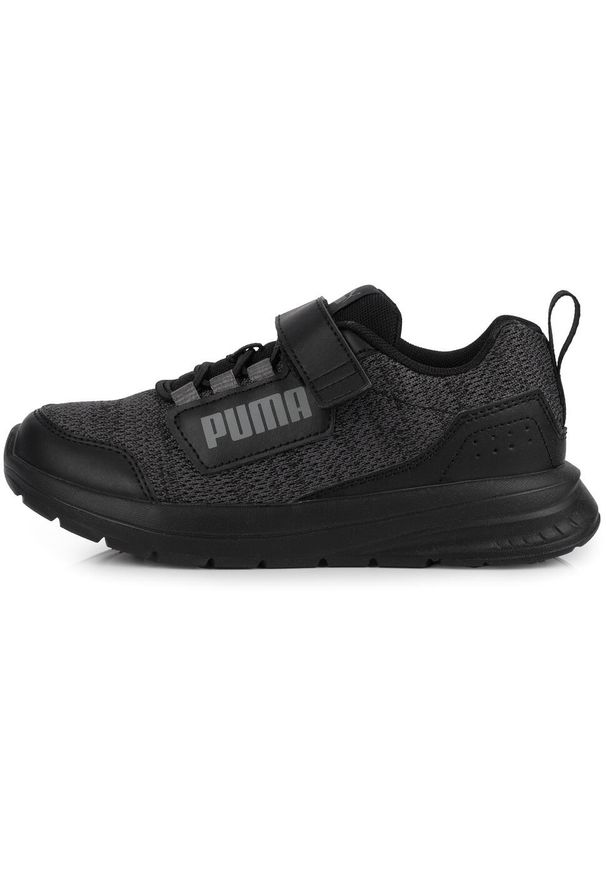 Puma - Buty dziecięce sportowe sneakersy na rzep czarne PUMA EVOLVE. Zapięcie: rzepy. Kolor: czarny. Sport: turystyka piesza