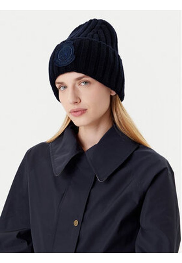 TOMMY HILFIGER - Tommy Hilfiger Czapka Th Crest Fluffy AW0AW18210 Granatowy. Kolor: niebieski. Materiał: wełna